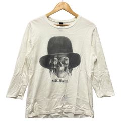 BIAS バイアス MICHAEL マイケル スカル カットソー Tシャツ ホワイト サイズL 正規品 / 40171