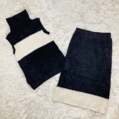 ラブレス  LOVELESS 　ニットセットアップ　ノースリーブ タートルネック