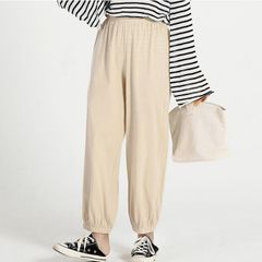 裾リブリラックスパンツ　ベージュ　メーカー希望小売価格3,900円