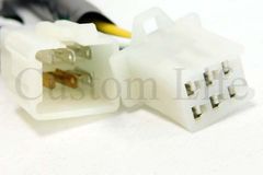 CL2532 110型 6極カプラー 30cmロング コネクター 300mm 延長ハーネス 配線 6P 6ピン ATV 四輪バギー 中華トライク 中国製モンキー