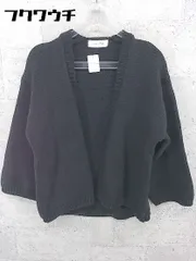 ◇ Simplicite シンプリシテェ 長袖 カーディガン ブラック レディース 【中古】 【1002799029384】