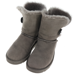 UGG アグ ベイリーボタン グレー 22.0ｃｍ
