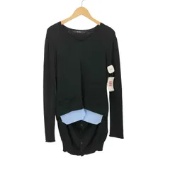 リミフゥ LIMI feu 18AW ストライプポケット Vネック コットン ニット レディース 表記無 のサムネイル