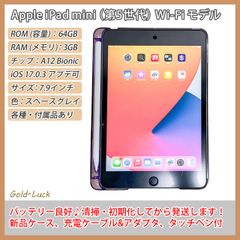 良品】Apple iPad mini 第5世代 64GB A2133 Wi-Fiモデル スペース