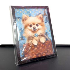 犬　フィギュア　わんちゃん　ディオール袋 レディトートバッグ2WAY ぬいぐるみ付きPLUSH GOODS DSJ2410G