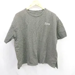 ◇ ⊂ Roxy ロキシー 綿100% 背面プリント 半袖 Tシャツ サイズM チャコールグレー系 メンズ E  【1506230023431】