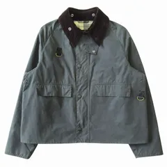 美品 バブアー Barbour "SPEY" スペイ ワックス オイルド ジャケット ブルゾン コーデュロイ 切替 222MWX1212 サイズXL オリーブ メンズのサムネイル