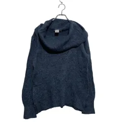 AMY VERMONT オフショルダー ニット セーター 4 XS～ レディース ブルーグレー 袖ケーブル編み 古着卸 アメリカ仕入 a603-6183