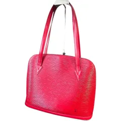 LOUIS VUITTON ルイ ヴィトン エピ リュサック  M52287 カスティリアンレッド レザー トートバッグ