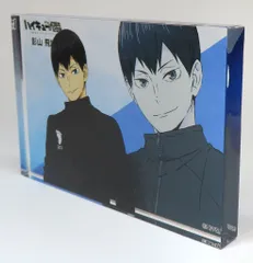 【中古】アクリルスタンド・アクリルパネル 影山飛雄(10周年記念展描き下ろし) アクリルブロック 「ハイキュー!!アニメ10周年記念展 全感覚EXHIBITION」