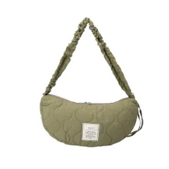 ☆ カーキ ☆ Rename キルティング ギャザー ショルダーバッグ Rename ショルダーバッグ リネーム RSN24039 ショルダーバック ショルダー バッグ 斜めがけバッグ レディース 大きめ 大容量 カジュアル キルティング 旅行 通勤 おしゃれ