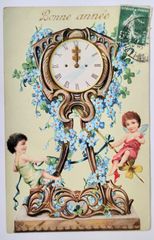 ドールと少女 1 フランス ヴィンテージ ポストカード