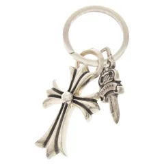 CHROME HEARTS (クロムハーツ) CH CRS SML&No5 DGGR スモールCHクロス#5ダガーキーリング シルバーキーリング キーホルダー シルバーのサムネイル