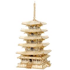 3F IMAI 法起寺 三重の塔 1/100 木製建築模型 完成品 建築模型 - メルカリ