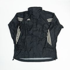 adidas アディダス ナイロンジャケット フード付き ブラック M　B202507