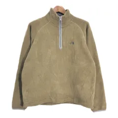 THE NORTH FACE ノースフェイス ハーフジップ フリースジャケット アウトドア ブラウン (メンズ M) 中古 古着 S9377