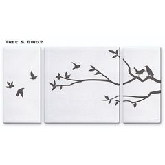 アートパネル TREE & BIRD2 木と鳥2 3枚セット イラスト アートフレーム 壁飾り インテリア アートパネル 絵画 インテリア 壁掛け 額入り 額装込 リビング 玄関 額 プレゼント 額絵 ギフト ポスター 額入り 油絵 インテリア 雑貨