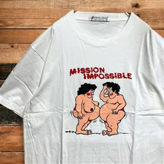 セクシー 肥満 デブ エロ バスト 48手 ネタ ミッションインポッシブル T 白 Tシャツ 古着 ビンテージ VINTAGE 2025   1600 p20/