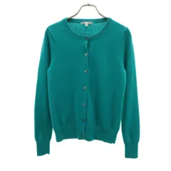 美品 UNIQLO ユニクロ カシミヤ100％ 長袖 ニットカーディガン M グリーン系 レディース 古着