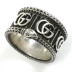 GUCCI グッチ シルバー925 ガーデンスネーク リング・指輪 577201 J8400 0811 19号 16.4g メンズ 中古