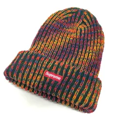 【中古品】Supreme シュプリーム Rainbow Loose Gauge Beanie Olive ビーニー ニットキャップ ニット帽 帽子 アクセサリー 【185-250801-rs-06-fur】
