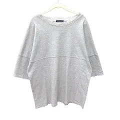 アーバンリサーチ URBAN RESEARCH Tシャツ カットソー 七分袖 ラグランスリーブ ボートネック 切替 40 グレー /CTのサムネイル