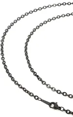 【数量限定】メンズ 316L チェーン サージカルステンレス 金属アレルギー対応 チタンコーティング ネックレス NPN302 ブラック [Napist] 光沢 つや消し