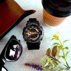 CASIO Gショック GA-110RG-1A 海外モデル メンズ 腕時計 カシオ G-SHOCK ジーショック gショック g-shock 時計 gshock アナデジ アナログ デジタル ブラック ローズゴールド