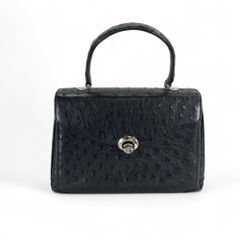 OSTRICH オーストリッチ ハンドバッグ ブラック