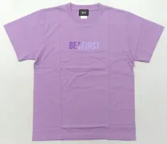 【中古】Tシャツ BE：FIRST カラーロゴTシャツ パープル Mサイズ 受注限定