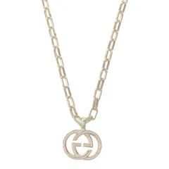 GUCCI グッチ ネックレス インターロッキングG チェーン シルバー Ag925 男女兼用 ユニセックス イタリア製