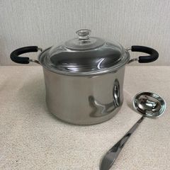 【フォロー割対象商品】　ステンレス両手鍋22㎝　鍋三昧　A