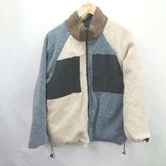 ■ ⊇ ONE プラスワン ブロックカラージャット 長袖 ボアジャケット サイズ表記なし ブロックカラー系 レディース メンズ E  【1507160023584】