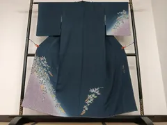 平和屋着物○皇室デザイナー 中村乃武夫 訪問着 友禅 草花文 暈し染め