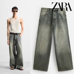 ZARA バギーフィットデニムパンツ 完売品 EU36 JP29 - メルカリ