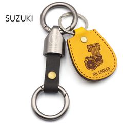 NONINA] キーホルダー キーチェーン 本革製 カラビナ For Triumph