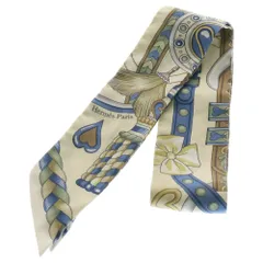 【美品】HERMES エルメス ツイリー アルネ・ドゥ・クール シルバーハート 人気デザイン HERMES ツイリー アルネドゥクール シルバー 2024ss 野村