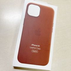 アップル純正★Apple MPP73FE/A MagSafe対応 iPhone 14 レザーケース アンバー