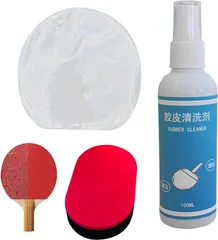 【在庫処分】Gerinkoken 卓球ラケットクリーナー 球ラケットクリーナー100 ml 洗浄剤 スポンジ付き ピンポンパドルクリーナー卓球ラケットゴム洗浄剤 コンパクトな卓球パドル クリーニング アクセサリーでゲームをレベルアップ
