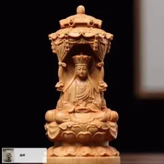 【 仏像彫刻 額装 】 天然顔料彩色　聖観音菩薩 　在銘古作　　Ｉ1122Ｊ 2025年最新】聖観音の人気アイテム - メルカリ
