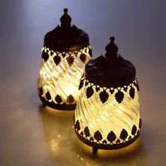 ランタン LED おしゃれ かわいい アンティーク ランプ 小さめ ランタンスタンド インテリアランプ 手のひらサイズ ロワール LEDランタン S 2カラー