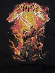 超絶希少　DOOM  ドゥーム　オンラインゲーム　USA古着　 ヴィンテージ　 Tシャツ　GAME　ファイナルファンタジー　FF　スーパーマリオ   ハードコア　メタルバンド　バンドTシャツ