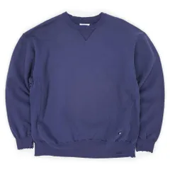 ラッセル RUSSELL 90s 90年代 リバースウィーブタイプ ブランクスウェット 無地 PRO COTTON MADE IN USA アメリカ製 雰囲気系 襤褸 ボロ ヴィンテージ 古着 フェードネイビー / 紺 XL【中古】