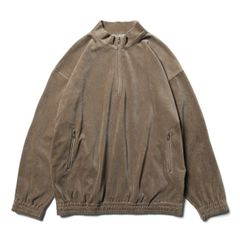 新品未使用 AURALEE 22ss ベロア ハーフジップ ブルゾン サイズ5 