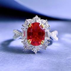 925 天然ルビーのシャンデリアリング＊ ruby ring silver - メルカリ
