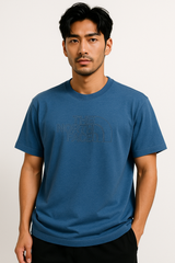 Tシャツ　ノースフェイス　The NorthFace　ブルー　Mサイズ　※Used