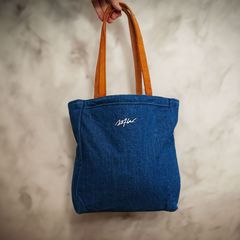 デニムBAG（レザー部牛皮使用）【T.K GARMENT SUPPLY】