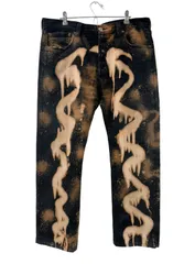 90's Levis 501 Tie-dye jeans euroLevi's W36  L32 タイダイ ハンドブリーチ