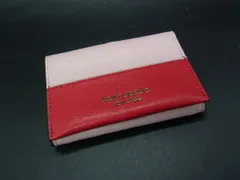 kate spade ケイトスペード レザー 二つ折り カードケース カード入れ パスケース 定期入れ レディース ピンク系×レッド系 DG6999