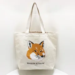 2024年最新】メゾンキツネ MAISON KITSUNE トートバッグ 美品 ライト 